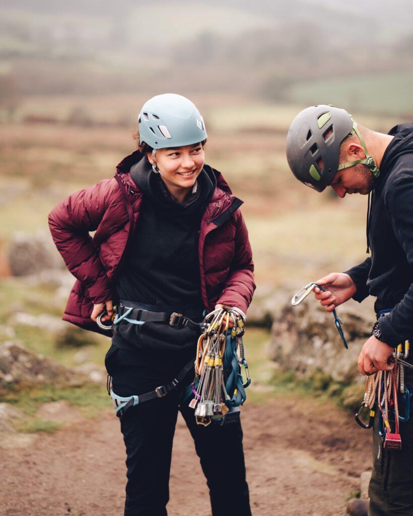 Rock Climbing at Hound Tor in Dartmoor