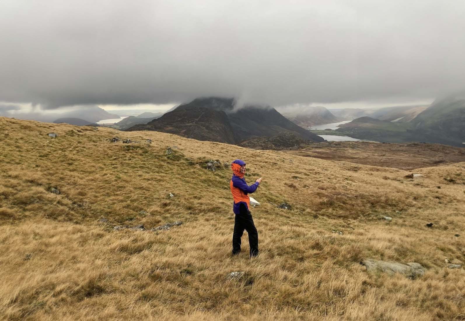 Outdoor instructor in the hills